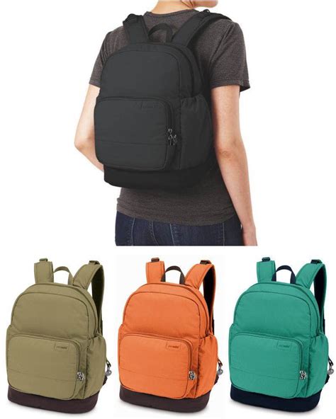 pacsafe women's bags|small anti theft women's backpack.